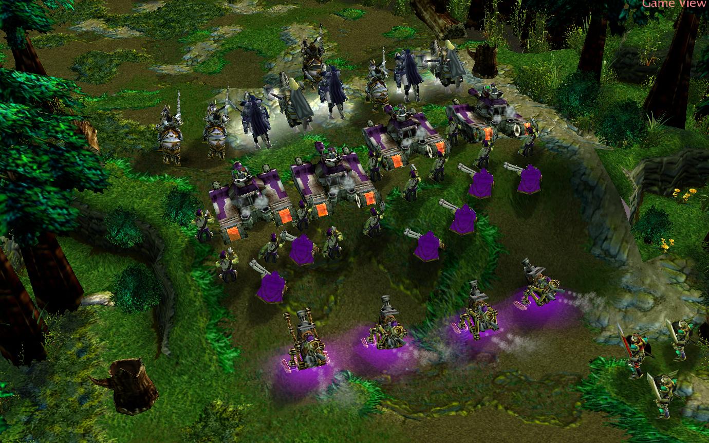 Here we can see on of the many positions where the allied forces of the humans, nerubians, sea legion and goblins (and something else, which Shoops da