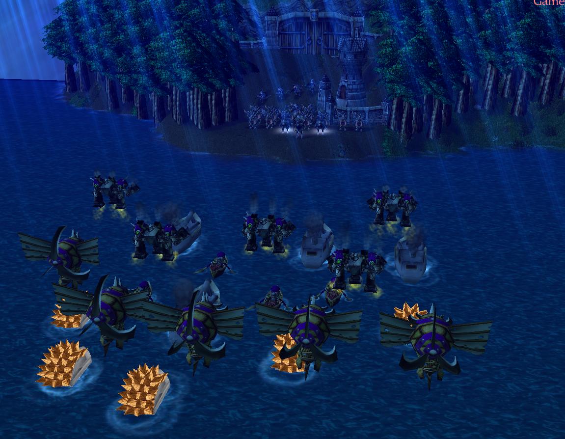 Here we see s small goblin force approaching a secret location near the world tree. Some human forces are going to guide us through the passage. Hope