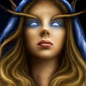 High Elf Priestess.