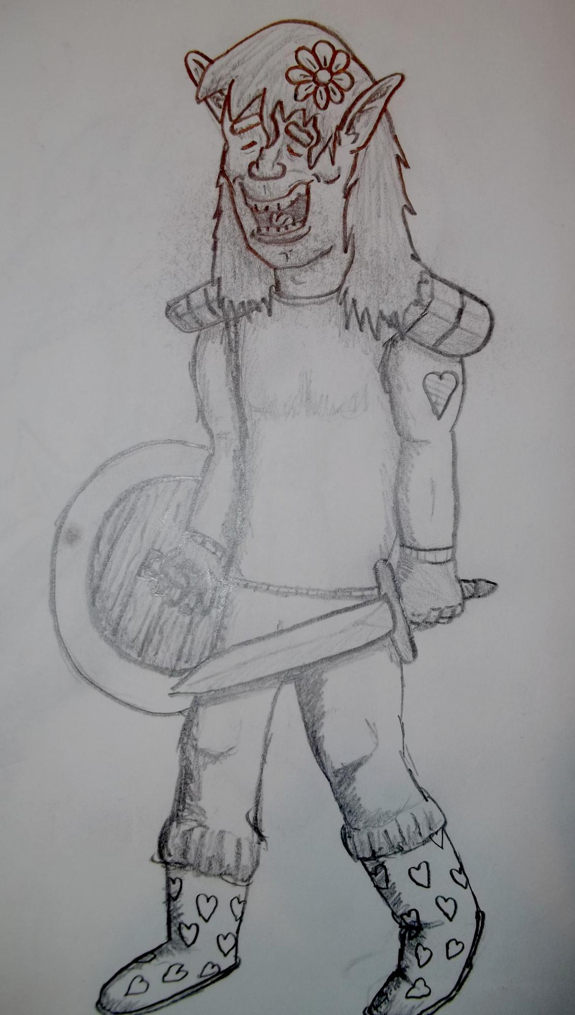 Hippie Warrior Concept Art