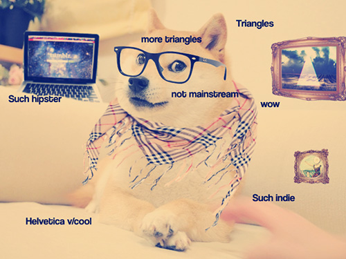 Hipster+Doge