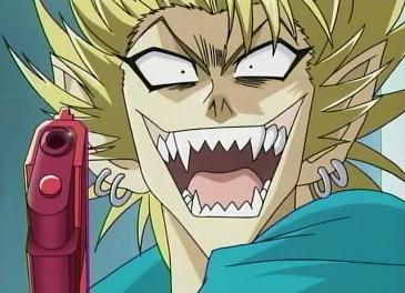 Hiruma Kun with a powerful gun!