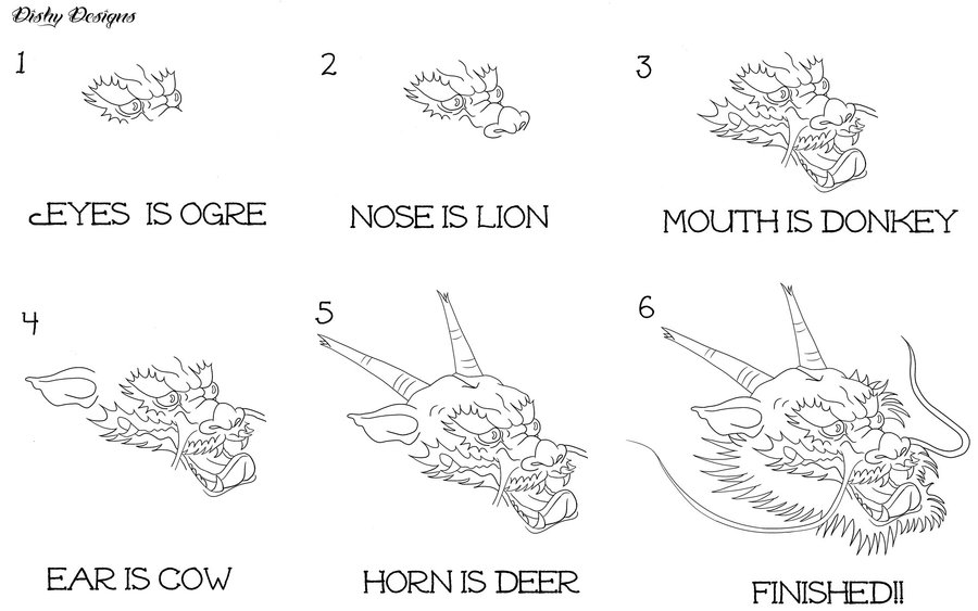 How To Draw Dragon (Head)