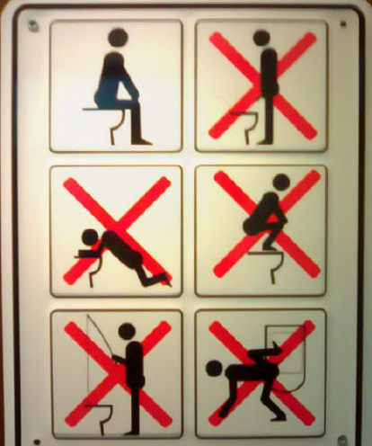 How to use toilet