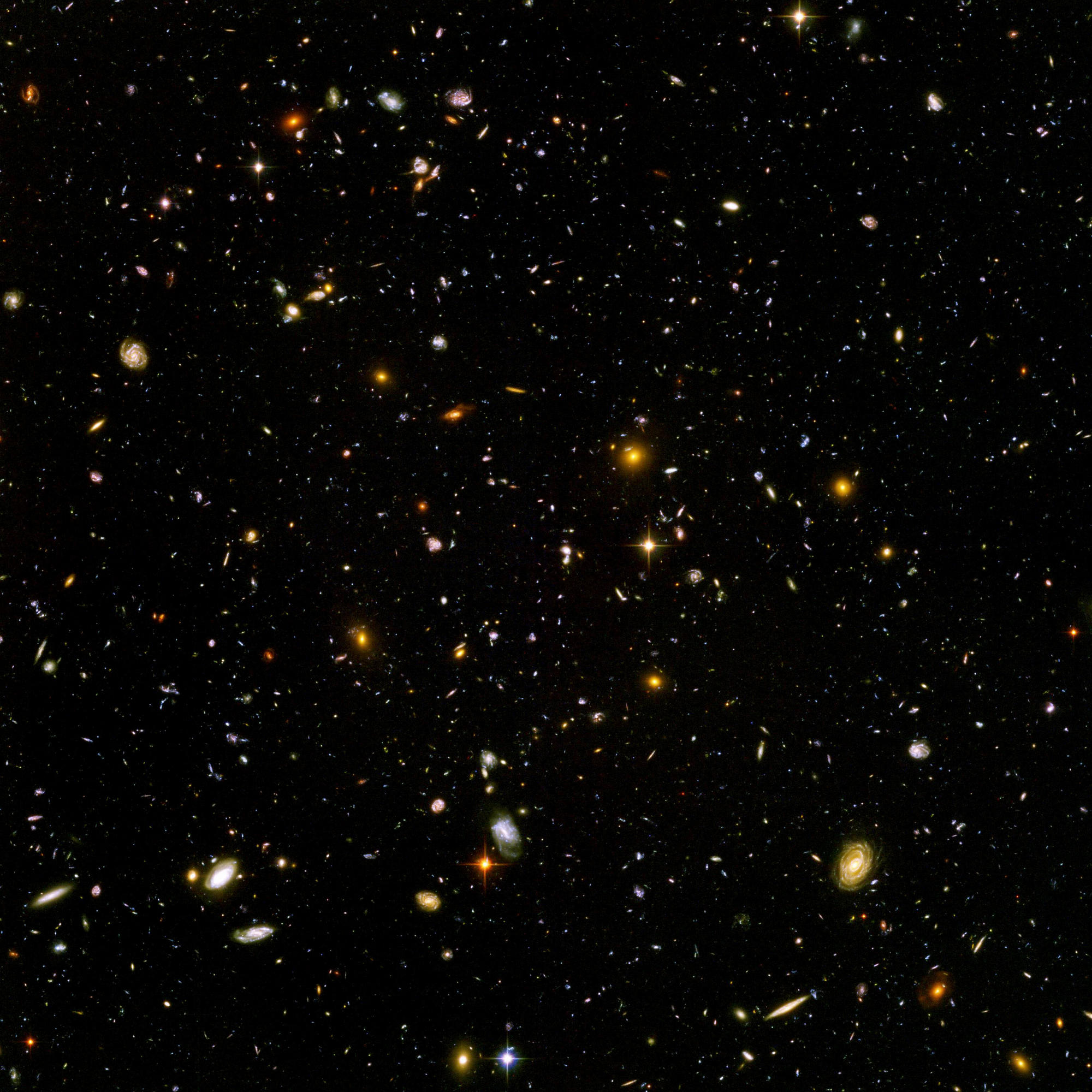 Hubble Ultra Deep Field Black point edit

This was found by pointing the Hubble at a black area in space... epic