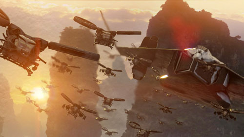 Human RDA airships (Valkyrie, Samsons, Scorpions).