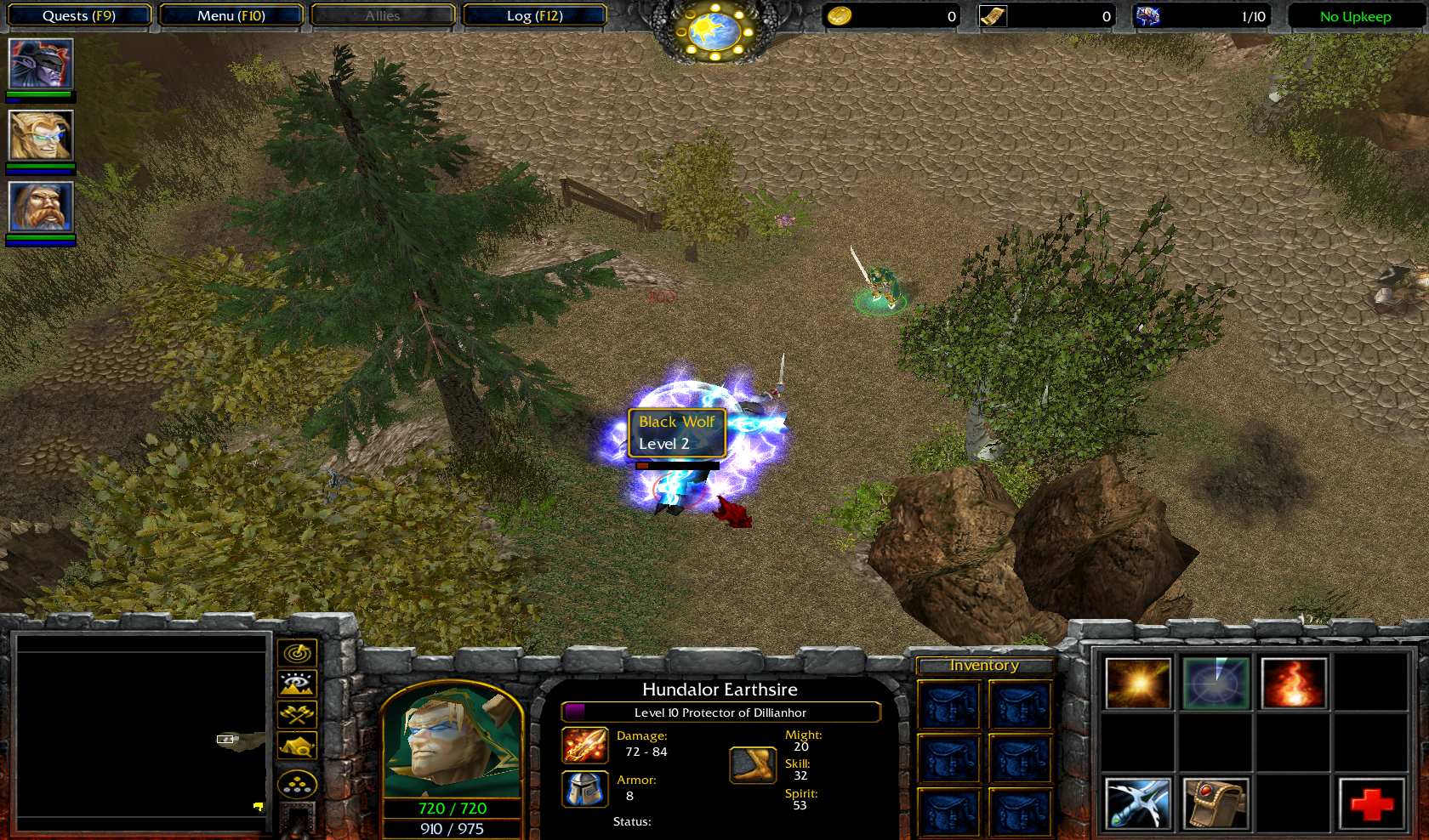 Hundalor creates a Storm Nova that deals damage over time to anything caught inside it