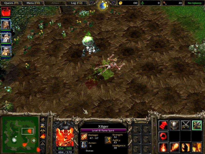 HUWAAARGAH
 - Whilst playing with Xiliger's hero. :D