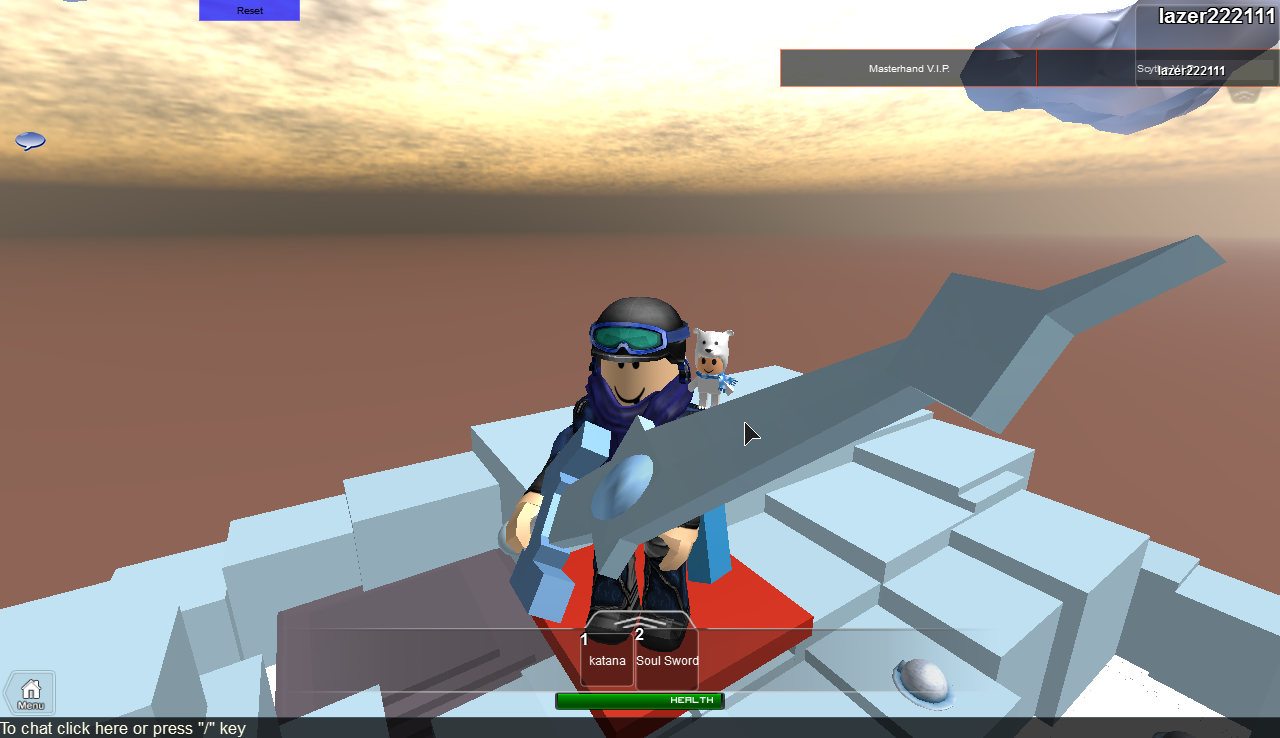 I am holding a cool sword