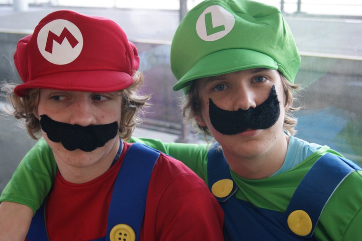 I am Mario and my friend is Luigi