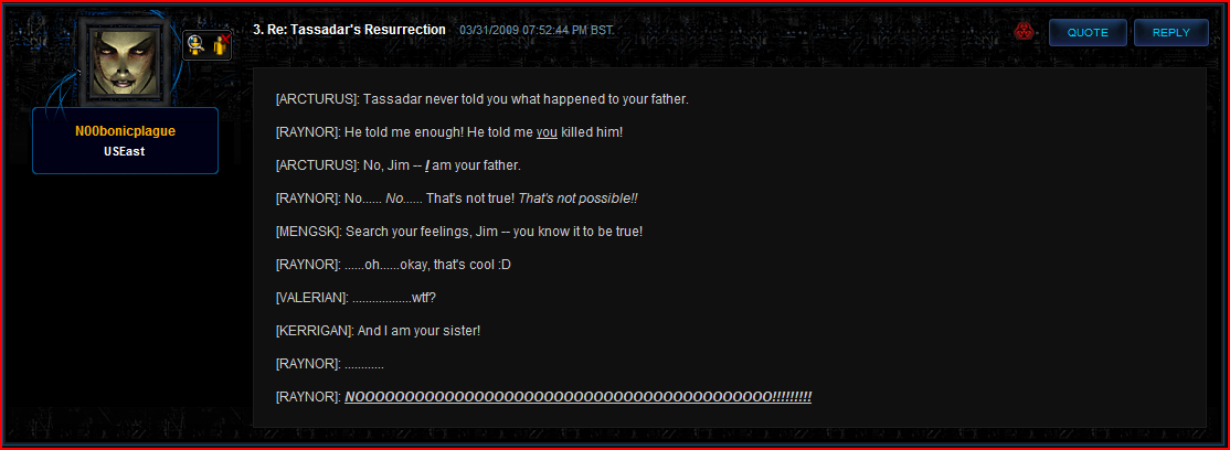I AM YOUR FATHER! NOOOO!!!!