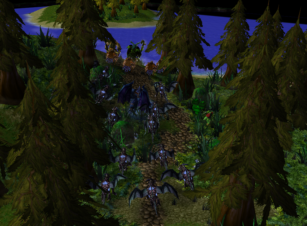 I entered the instance and suddenly I was in a new grassy forest that looked like some Night Elf land... I walked out against the beach and saw some N