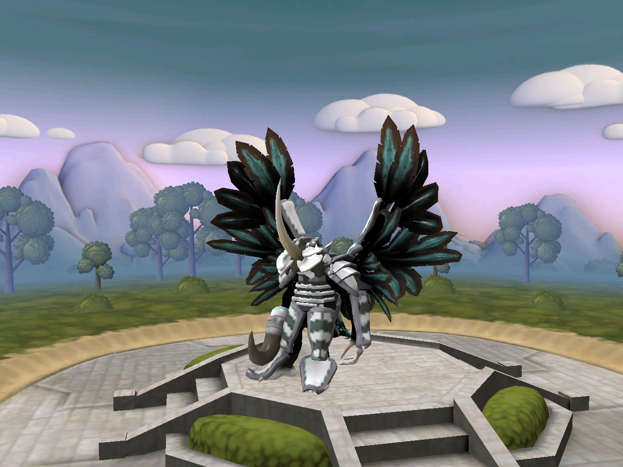 I just kicked in my Spore and created this my bestest angel in Shadow aura