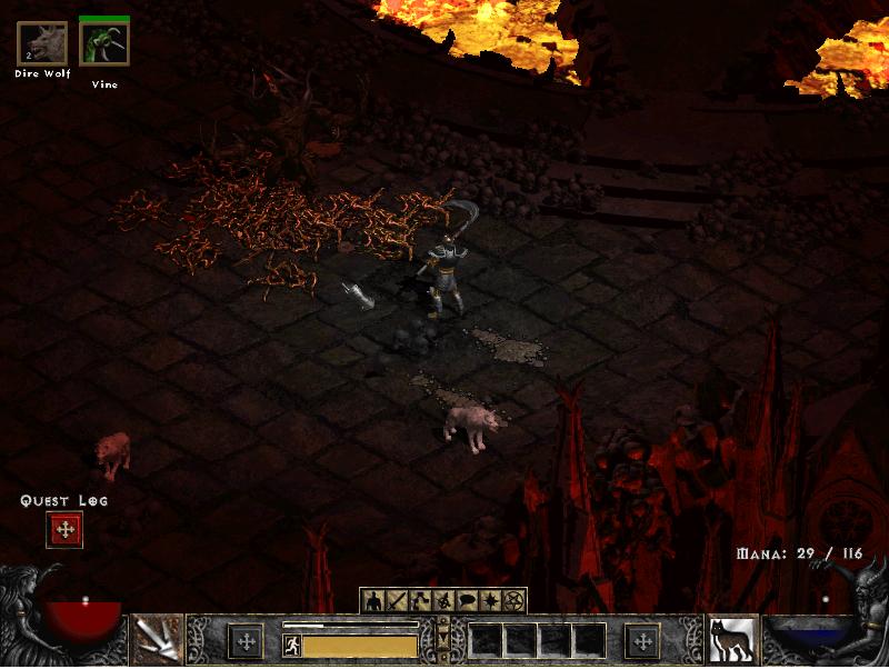 I killed Diablo. My mercenary has crap hitpoints and didnt last 3 of his attacks.