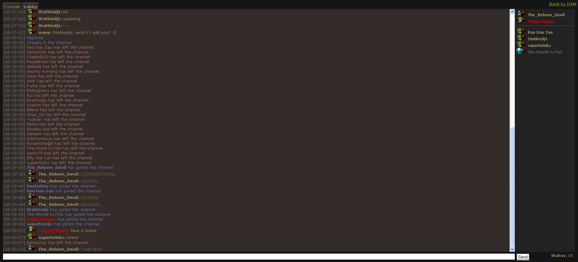 I WAS FIRST!

Btw Ralle, fix your chat plz.