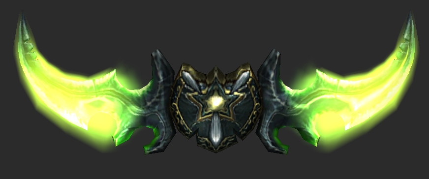 Illidan's Warglaives as they are in WoW.