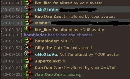 I'm allured by your avatar.