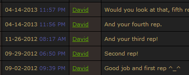 I'm that good.