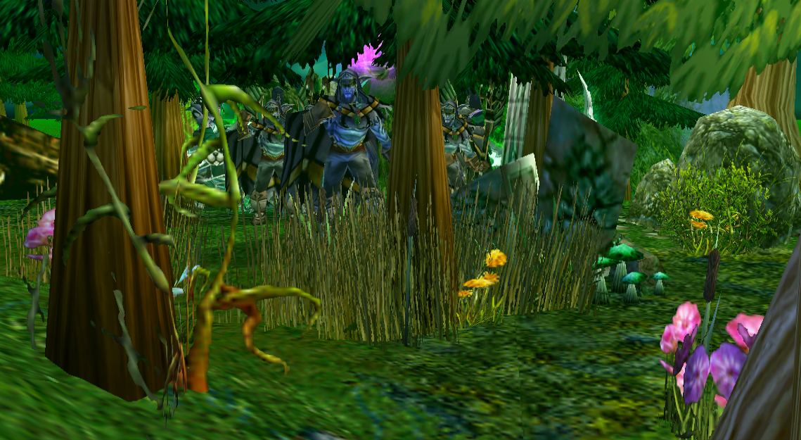 In a grassy, lush world... Full of vegetation, plants...
An almost transparent portal opened... What came from there? Who knows...
Minutes later, ni