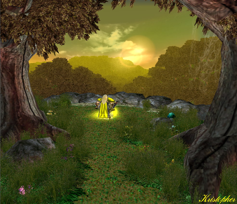 In front the impenetrable forest, In back the opaque darkness...