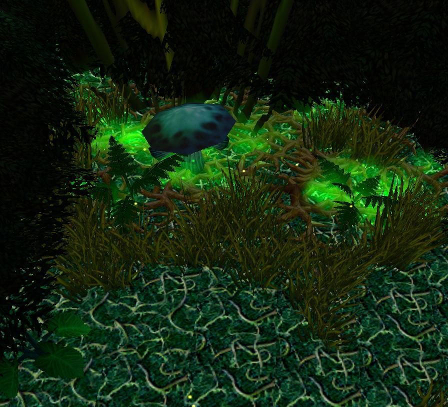 In the game, I used triggers to disguise this unit as a doodad, and then it jumps out at you when you get close. It's even unclickable in doodad form!