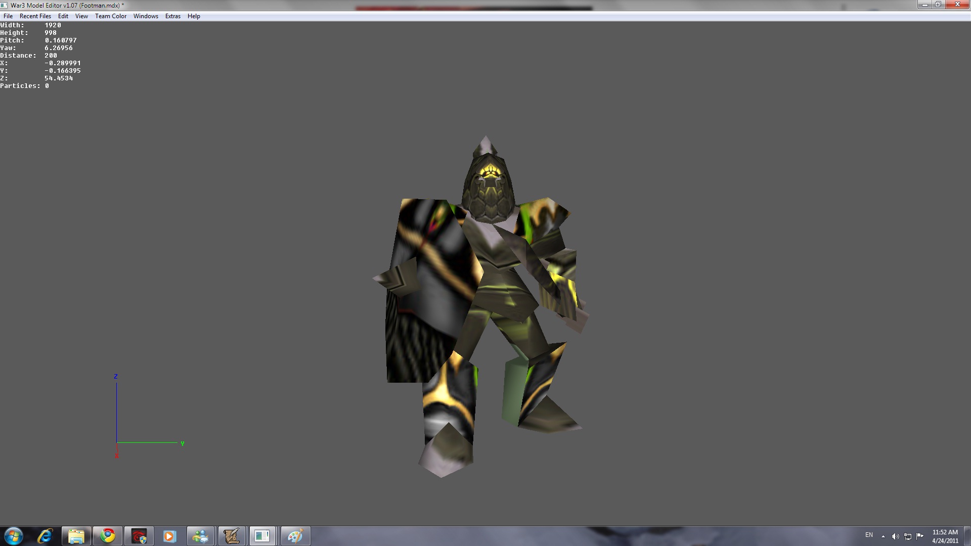 Infernal+choas orc skin using human footman model.