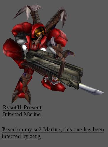 Infested Marine, the normal one also has new 'knive' at the end of their guns