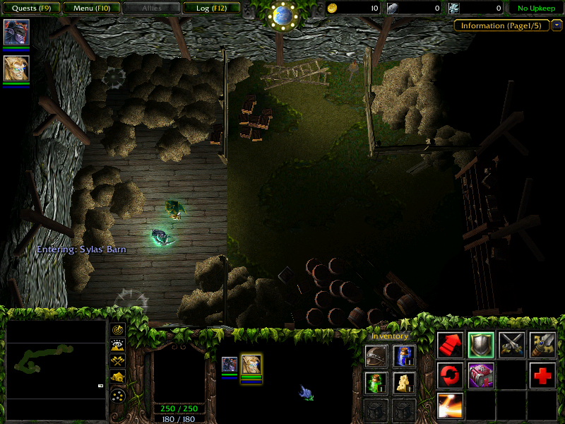 Inside Farmer Sylas' Barn