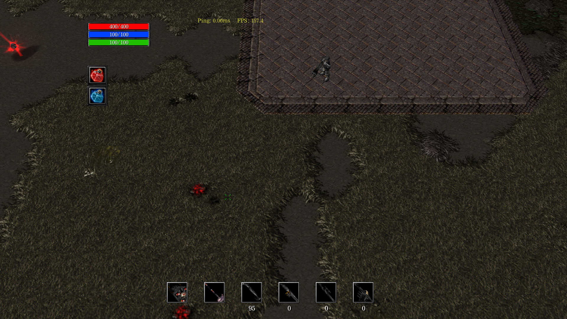 Interface with weapons and ammo counter
