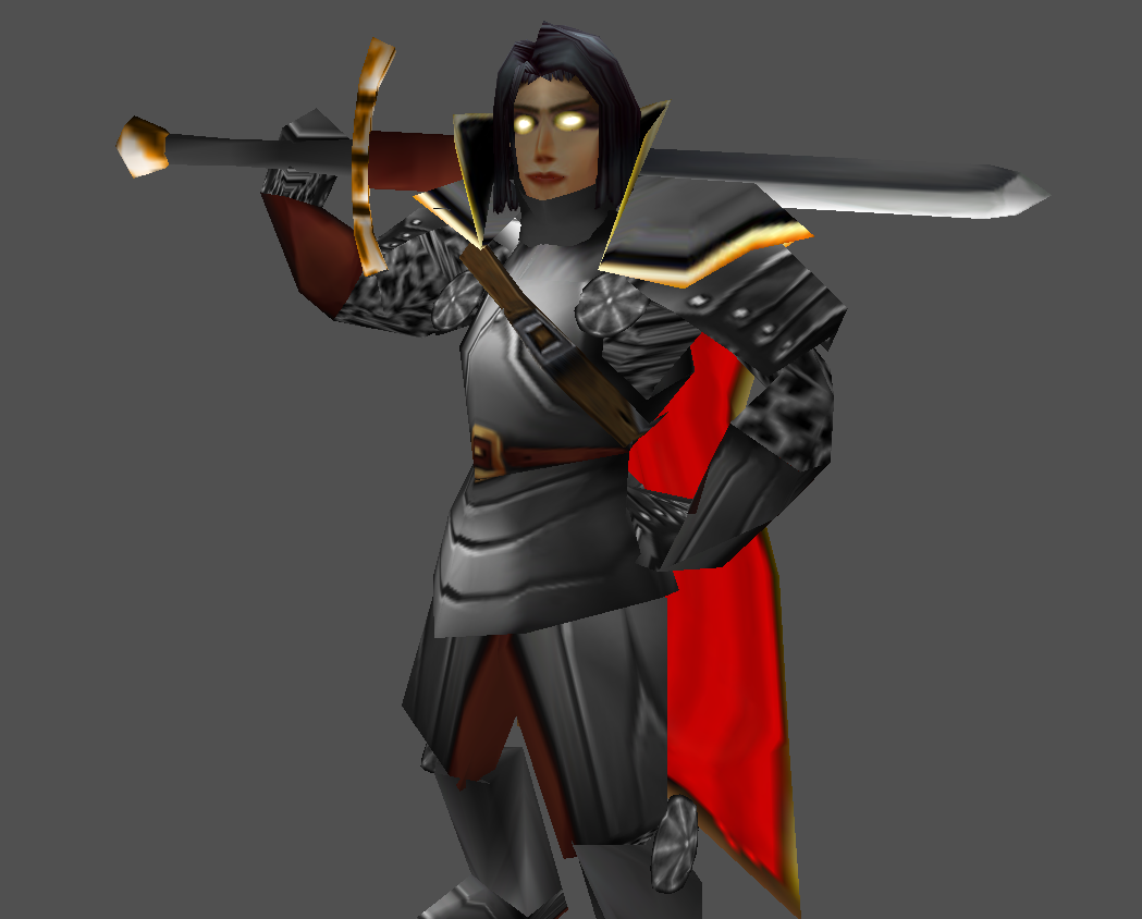 Iomedae parody + new stand anim for Knightess
