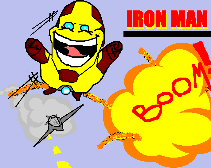 Iron Man is happy.