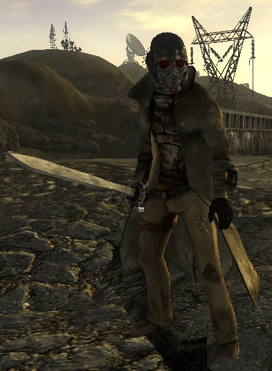 Jay Jay 2Fallout New Vegas Character

Jay Jay wearing the awesome Desert Ranger outfit with a god damn sword.