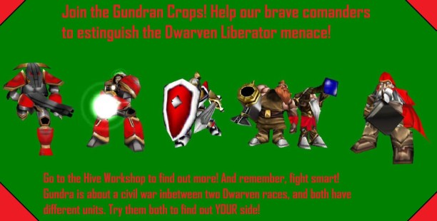 JOIN GUNDRA! (1/2 size)