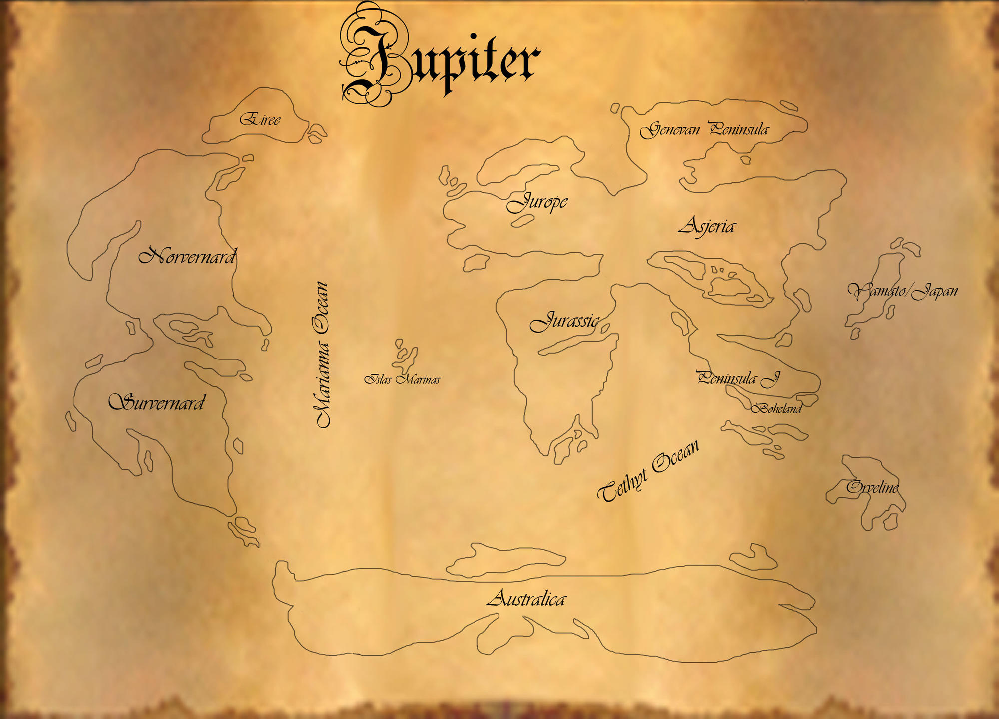 Jupiter World Map 2