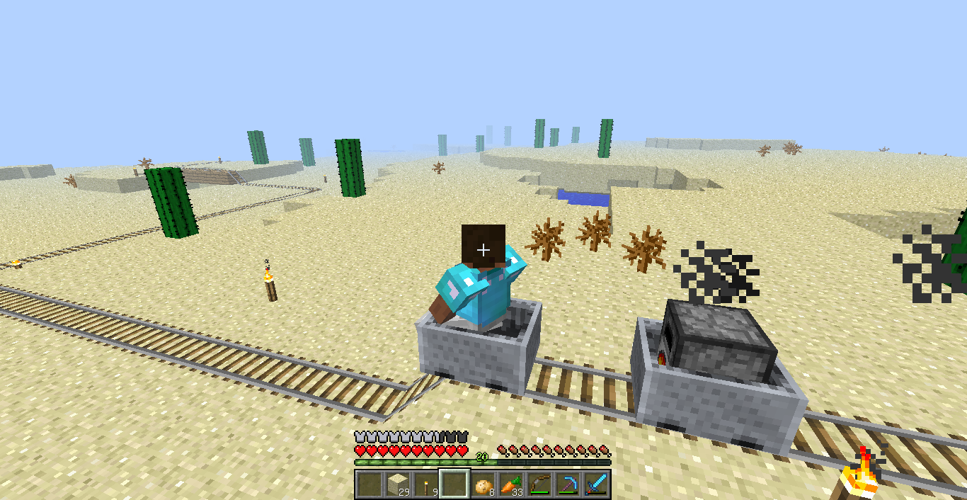 just driving trough the desert, too poor for powered rail,btw