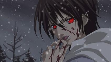 Kaname from Vampire Knight (love this scene in anime :))