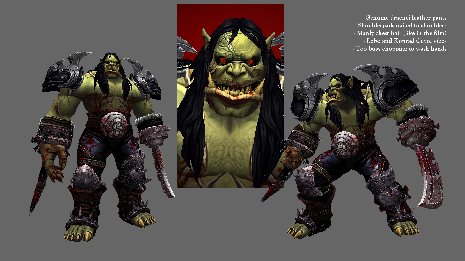 Kargath Bladefist is a happy orc