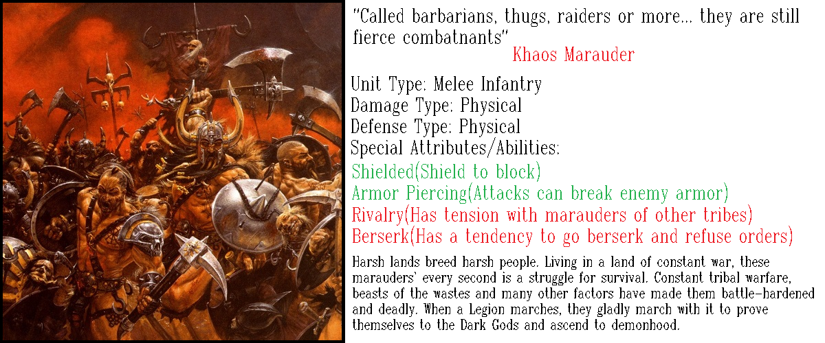 Khaos Marauder Info