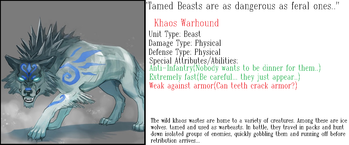 Khaos Warhounds Info