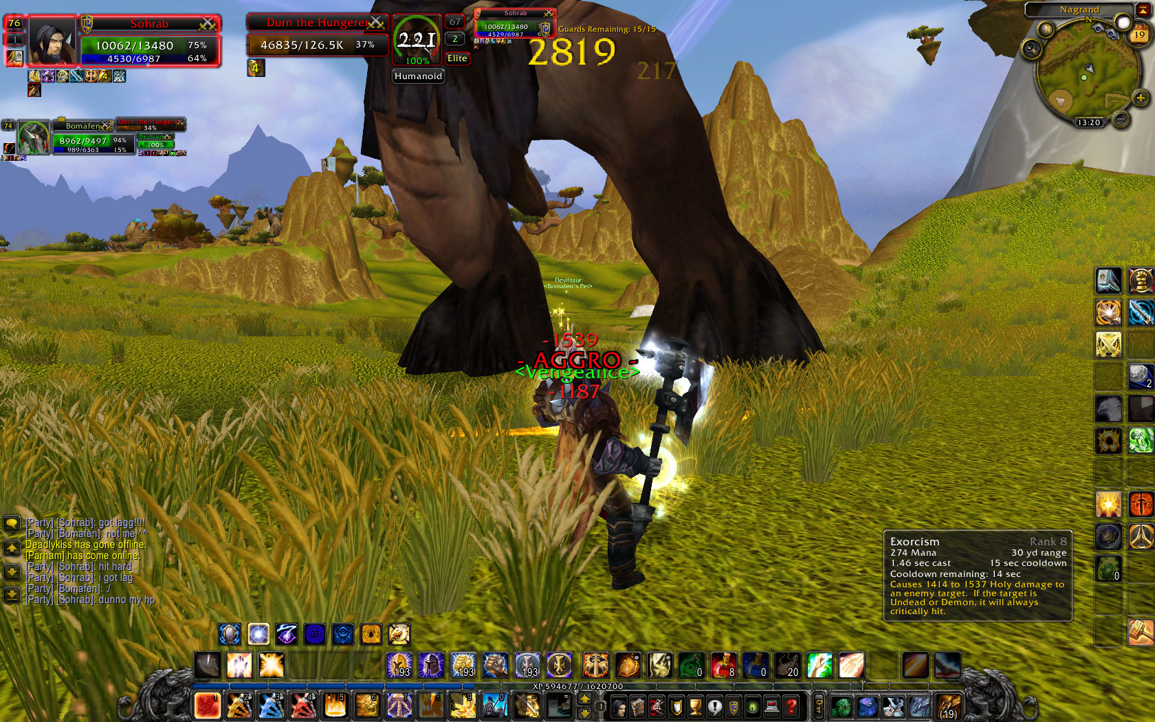 Killing Durn the Hungerer, one of the sons of Gruul the Dragon Killer.
