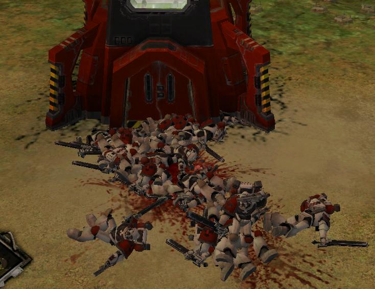 killing field...
chaos lord felt bored again. they just kept coming.