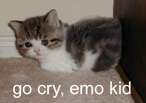 Kitty is emo D;