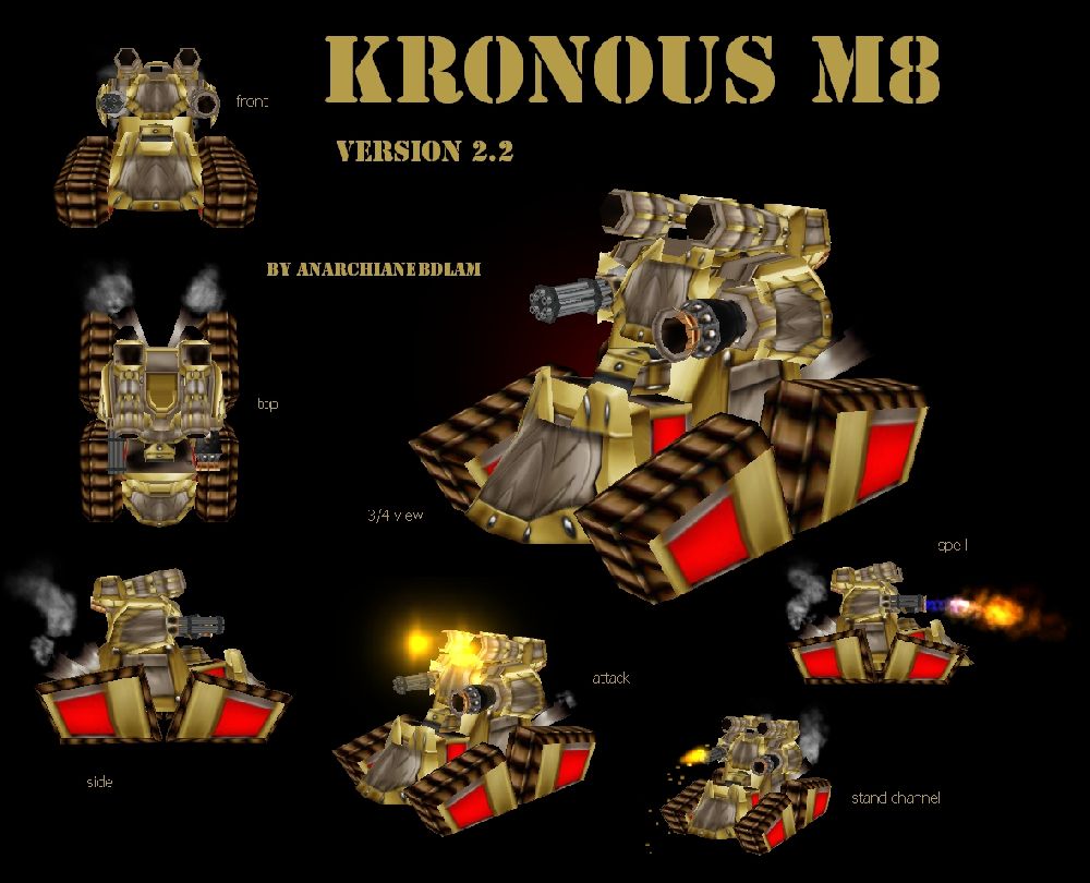 Kronus M8
creation of anarchianbedlam.
7 animations
16 Particle emitters
and 1420 polys of super awesomeness.

http://www.hiveworkshop.com/forum