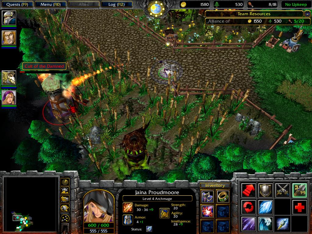 Lady Jaina Proudmoore detects one of the many farmsteads in the region that are affected with the Plague of Undeath.