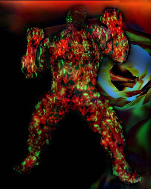 Lava Golem/Thingy made around 2006.

Its quite terrible, with a background image not of my making.