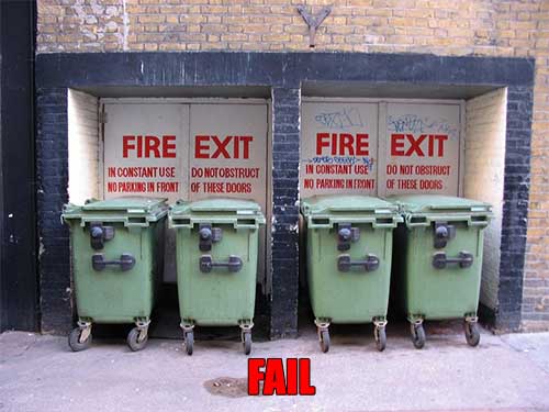 Lets get the heck outta here!Wait a sec, what do these bins want there!?!!?