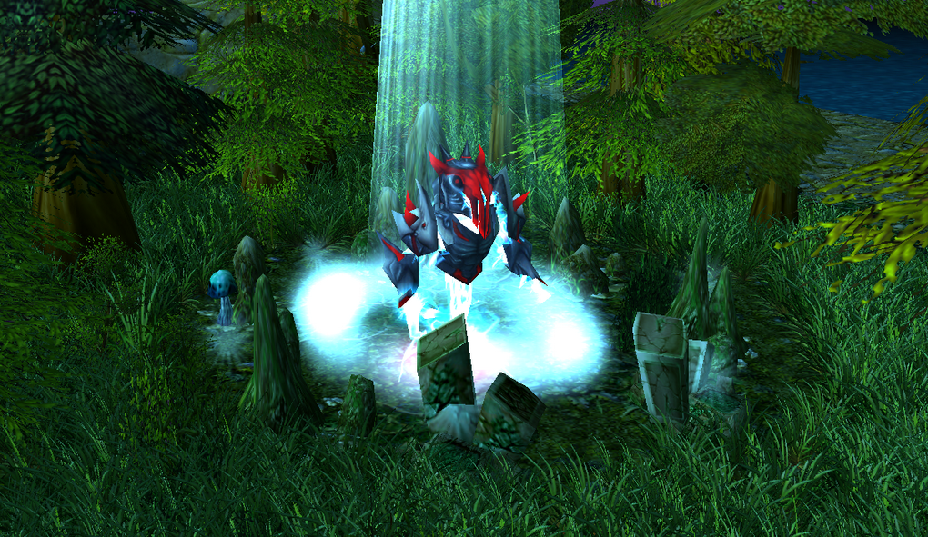 "Lightning" 

From beyond a sentient being was born. In unknown valley creature created by Lightnings rises. Does he come to help or to destroy?