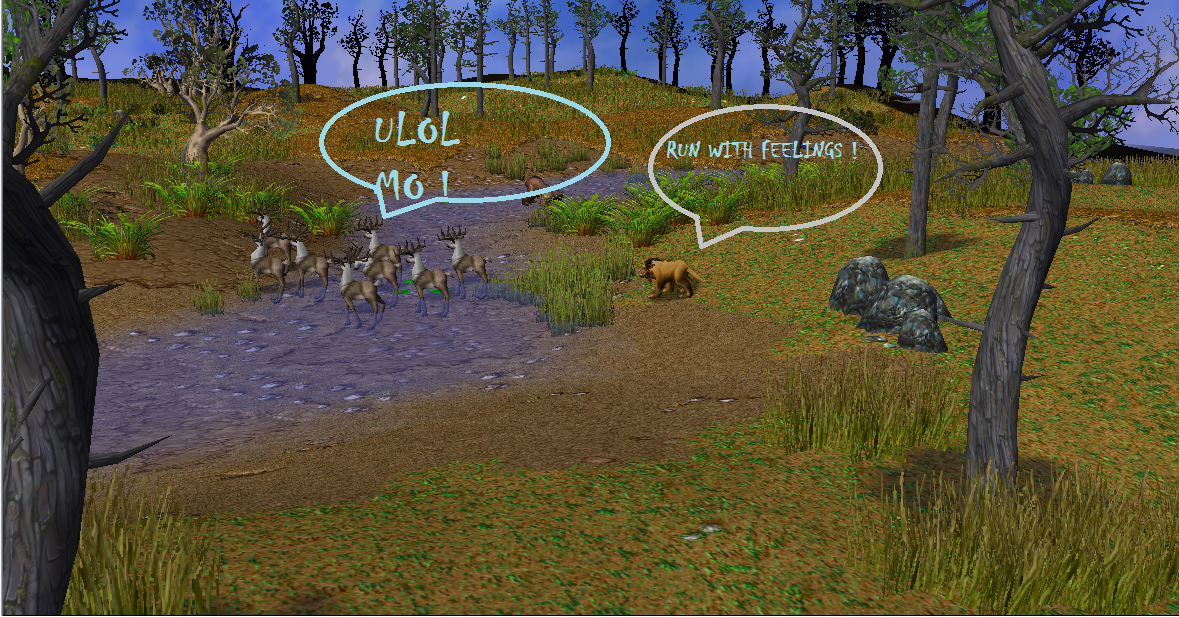 Lion hunting gazzelle