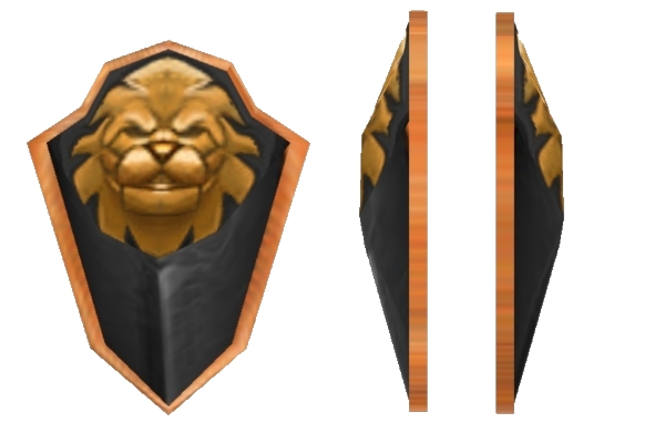 Lion Shield, inspired by paladinjst's model. I took his picture as a reference.
