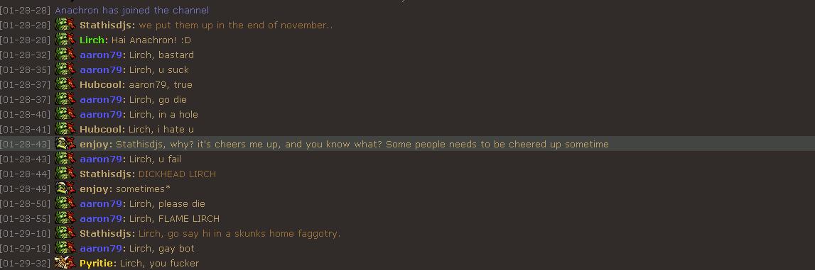 Lirch is GAY. So says thy chat.